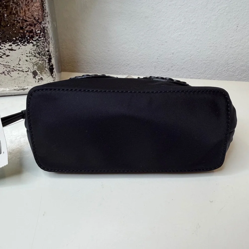 Kate Spade Cosmetic Bag Womens Black Owl Star Bright Nylon Novelty Small New